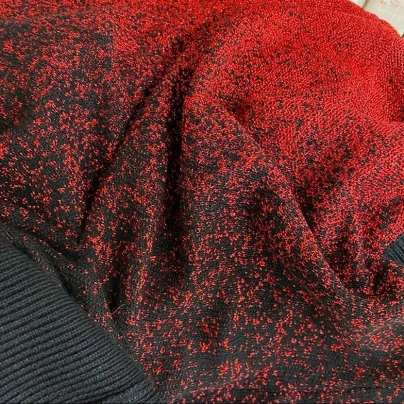 Studio Works 1X red glitter&‎ black ombré sweater - Picture 6 of 6